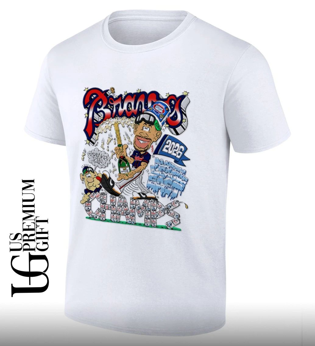 Atlanta Braves 2026 NL East Champions caricature shirt