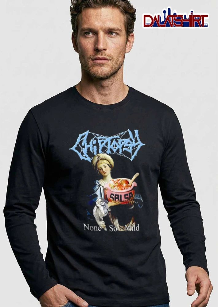 Chibiopsy None So Mild woman holding bowl of salsa shirt