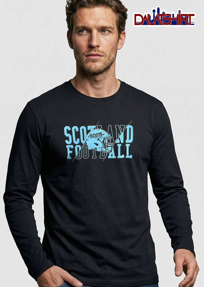 Scotland Football helmet with logo graphic shirt