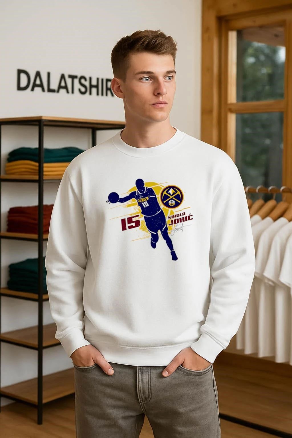 Nikola Jokic Denver Nuggets Silhouette shirt
