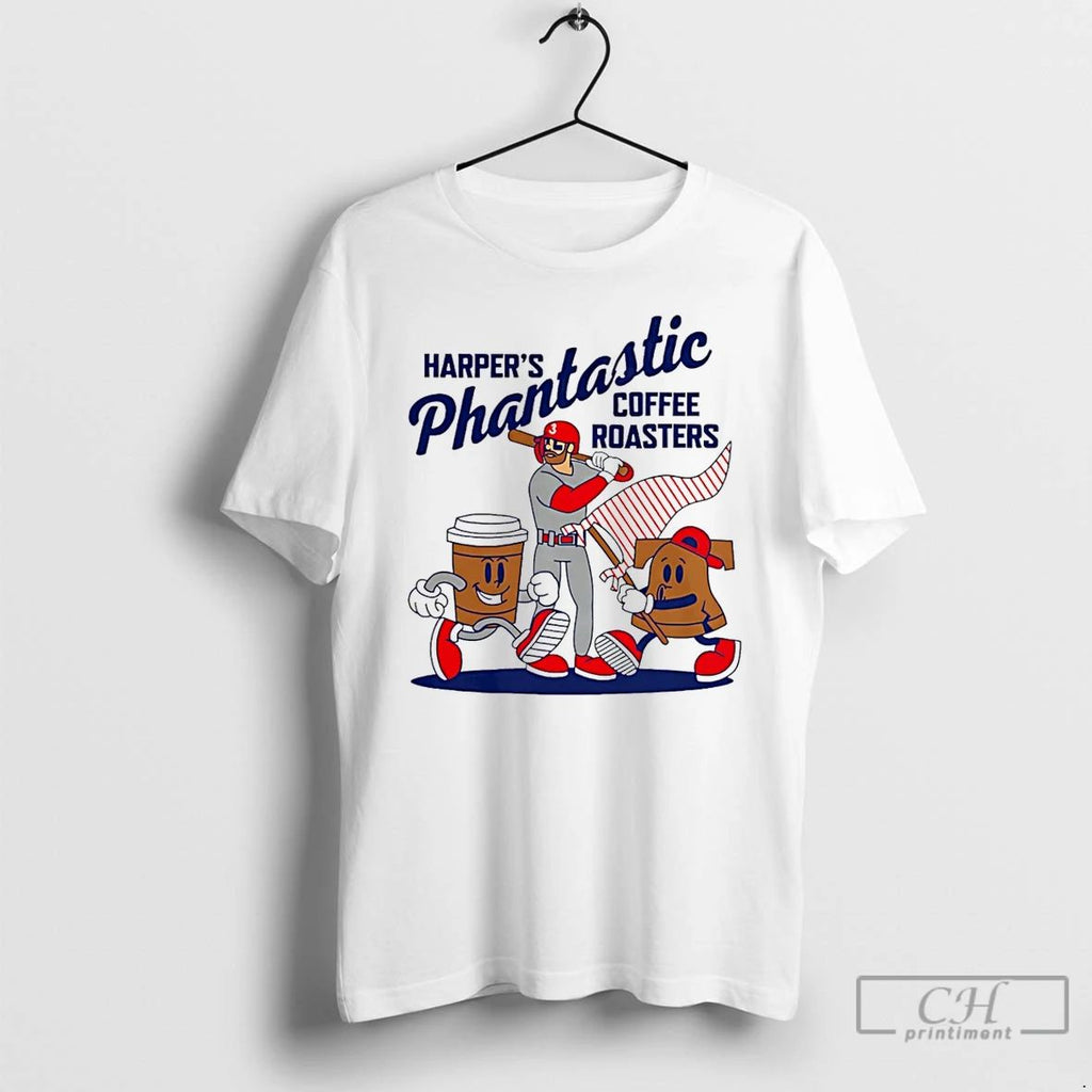 Classic Bryce Harper Phantastic Coffee Roasters Philadelphia Phillies T Shirts Hoodie Longsleeve