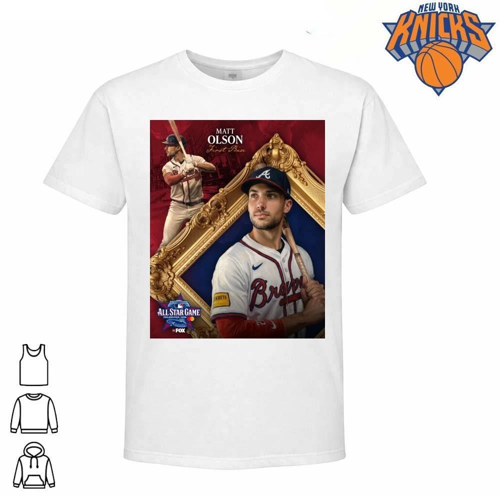 Matt Olson Atlanta Braves MLB All Star Game 2026 First Base Gold Frame Shirt