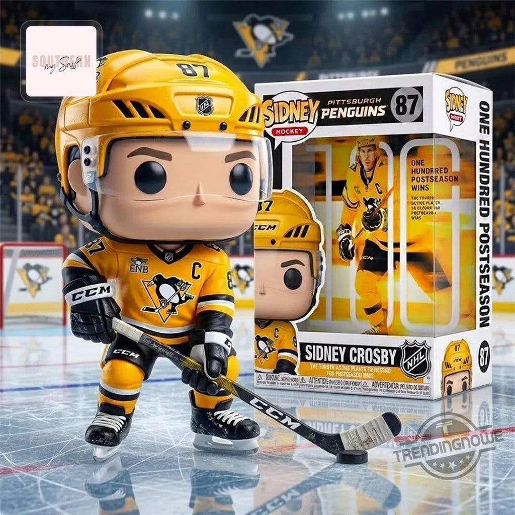 Sidney Crosby Pittsburgh Penguins 100 Postseason Wins Milestone Funko Pop Figure Doll