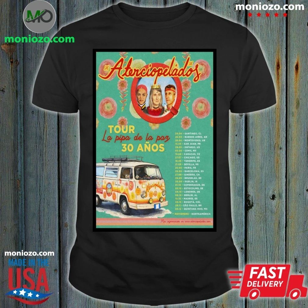 Original Aterciopelados La Pipa De La Paz 2026 Shows Poster T-Shirt
