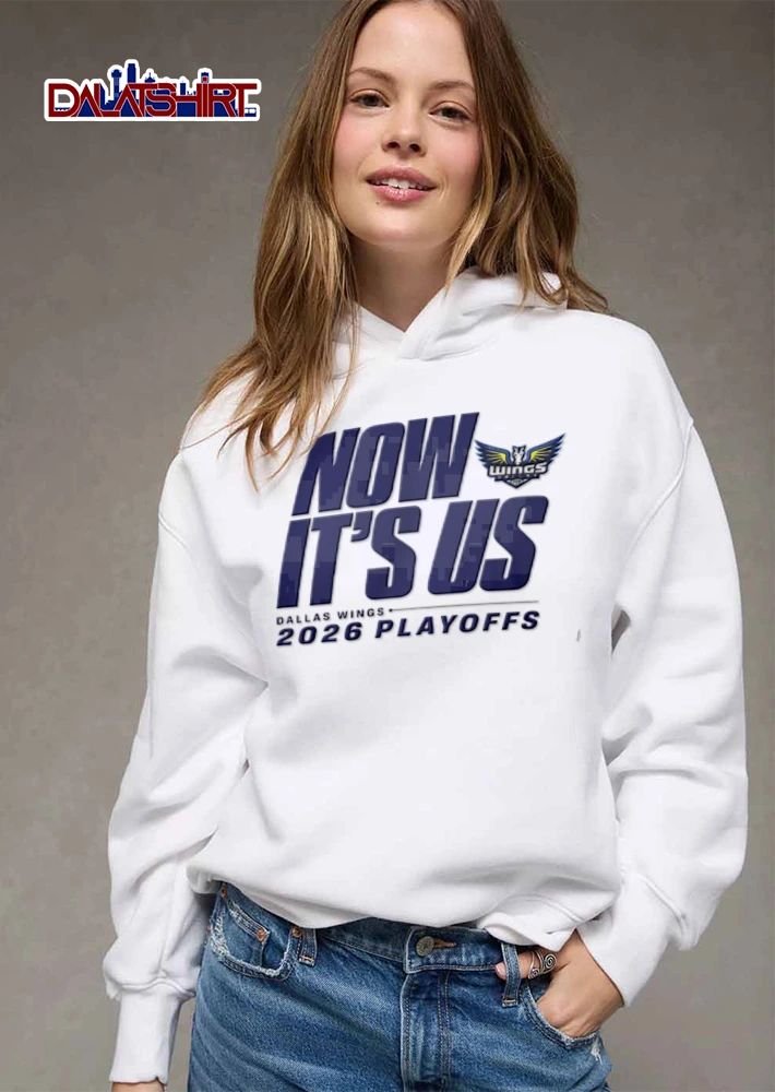 Now Its Us Dallas Wings team logo text graphic design shirt