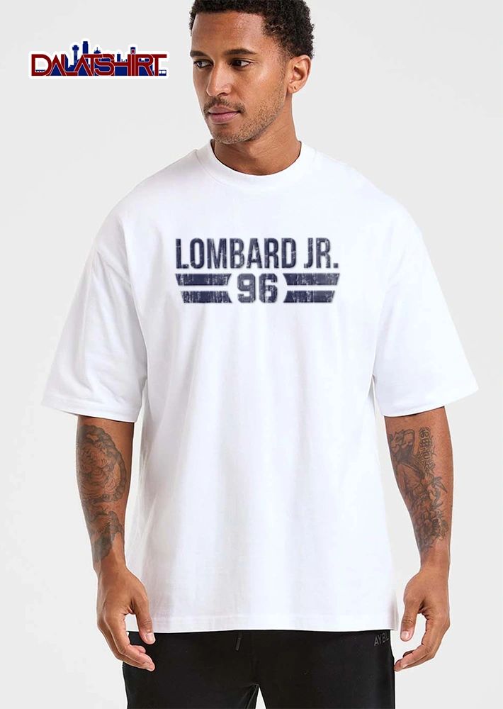 Lombard Jr distressed blue text 96 shirt