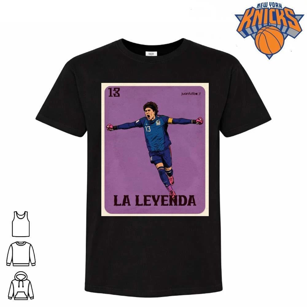 Mexico Goalkeeper La Leyenda Icon Vintage Loteria Card Art Design Shirt
