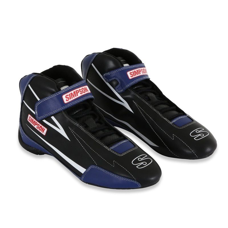Simpson Racing Supercoil Shoe Black/Blue – 11.5 – Size 11.5 Black/Blue