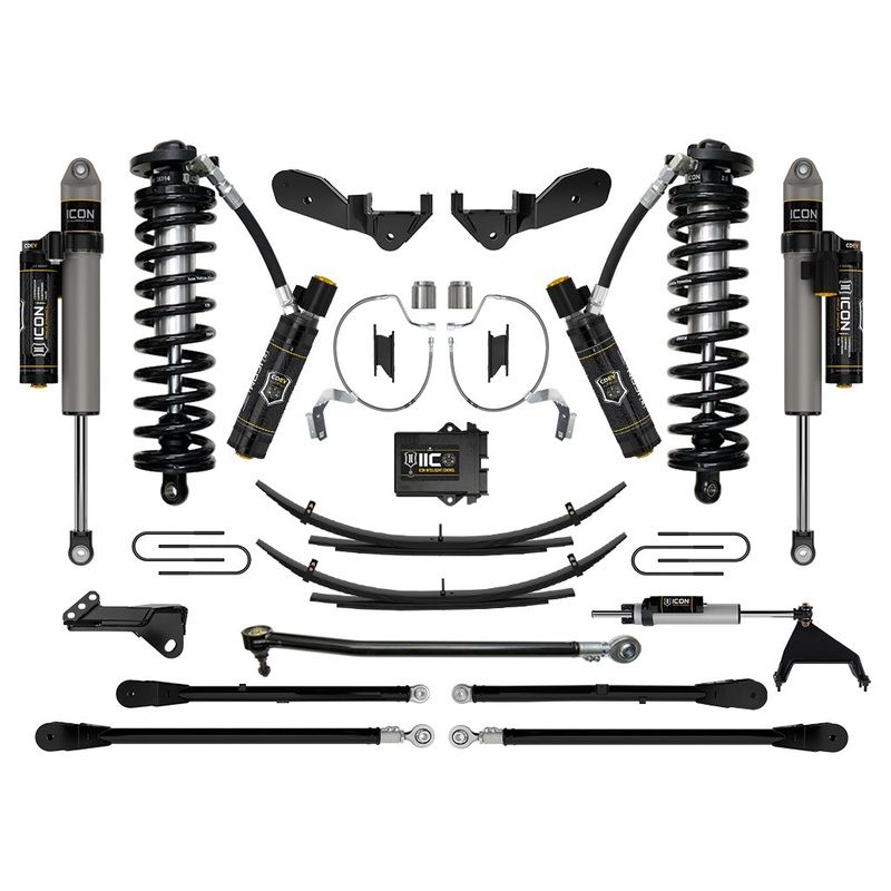 Icon 4-5.5″ Stage 8 Coilover Conversion System w/Expansion Packs Kit for 2023-2026 Ford F350 Super Duty Diesel