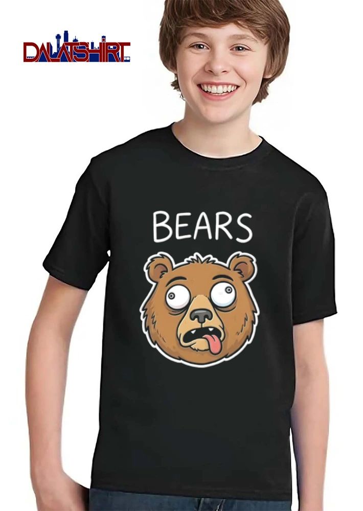 Chicago Bear head tongue out meme shirt