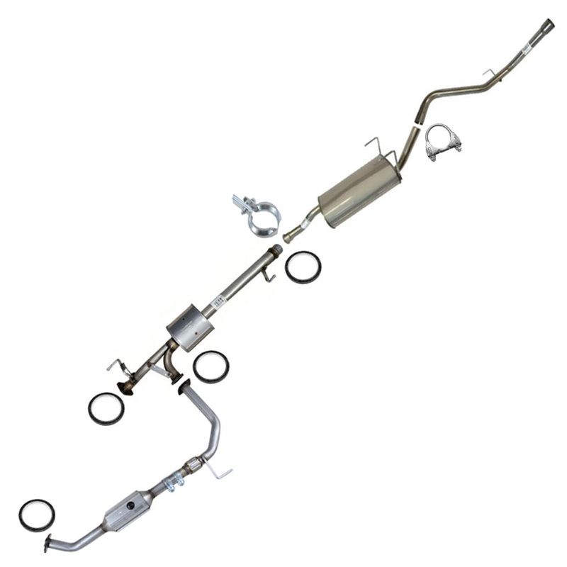 2003-2004 Toyota Tundra 4.7L Catalytic Converter, Resonator and Muffler