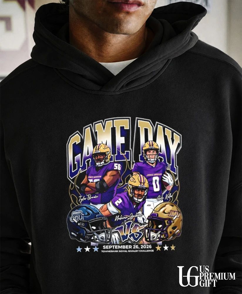 Nakian Jackson and Cole Keller and Tyler Brown JMU vs ODU Rivalry NCAA Football Game Day 2026 shirt