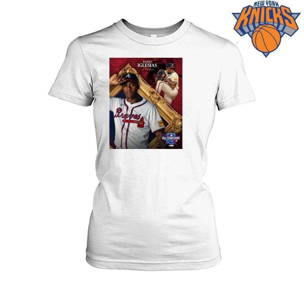 Raisel Iglesias Atlanta Braves MLB All Star Game 2026 Pitcher Gold Frame Shirt