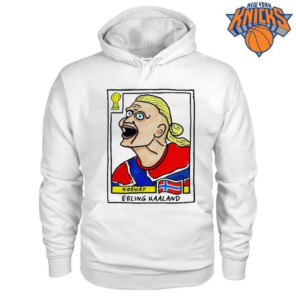 Erling Haaland Funny Face Screaming Meme Norway Cartoon shirt