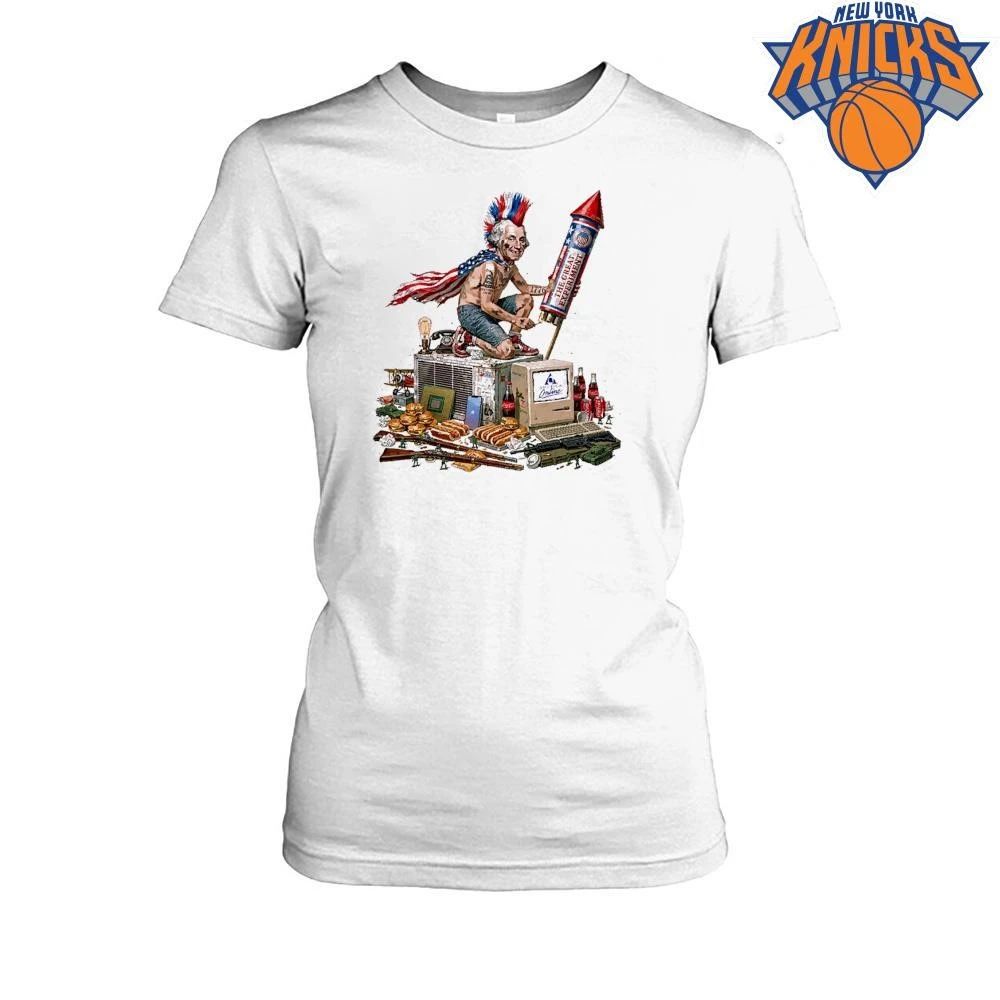 The Great Experiment Patriotic Punk George Washington Fourth Of July Fireworks Pop Culture Art Shirt