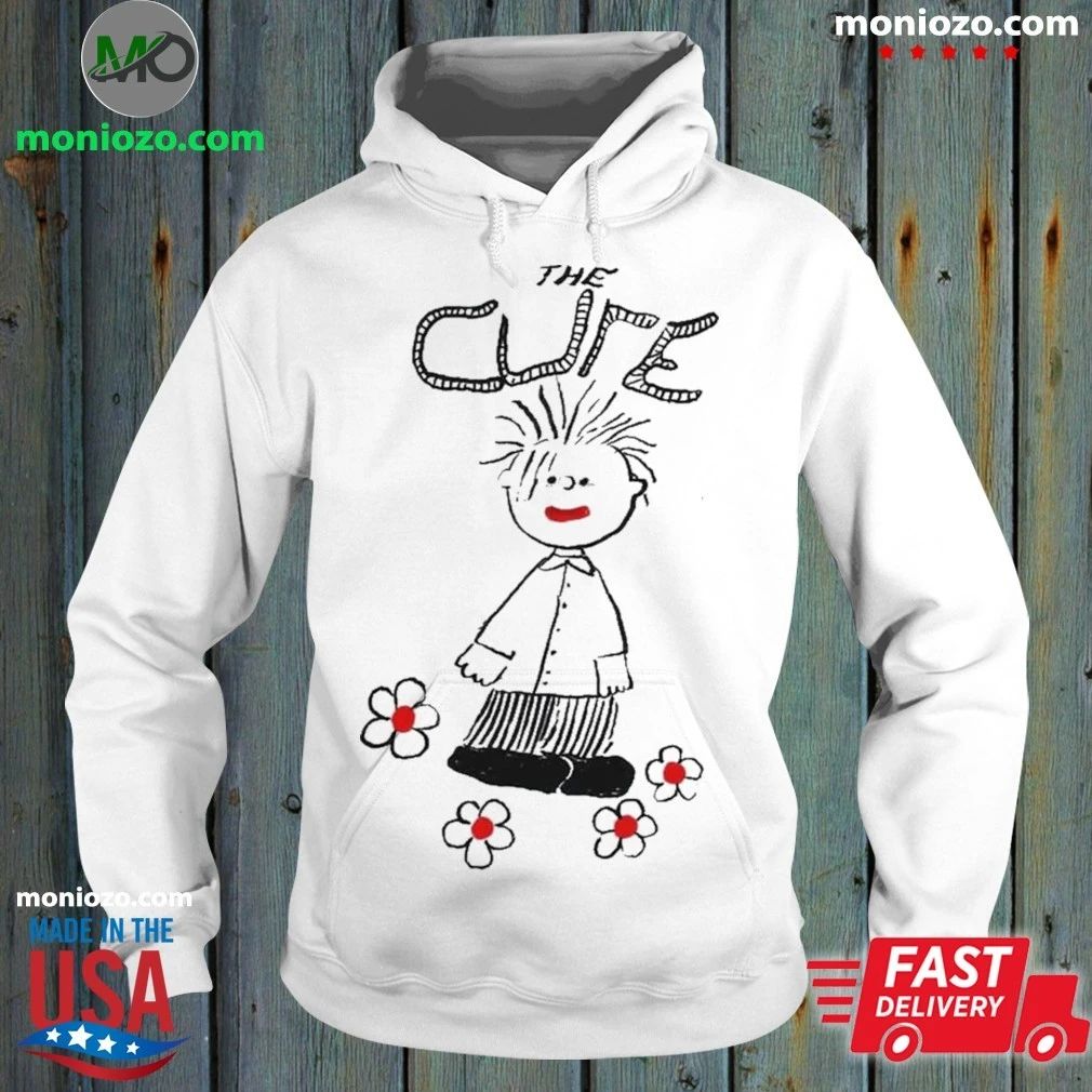 Original T-shirt printed with artistic designs from the famous rock band The Cure