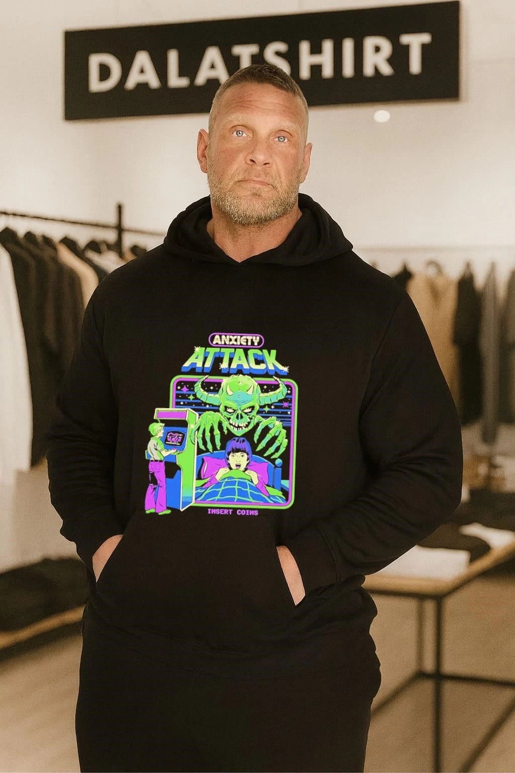 Anxiety Attack Black Steven Rhodes shirt