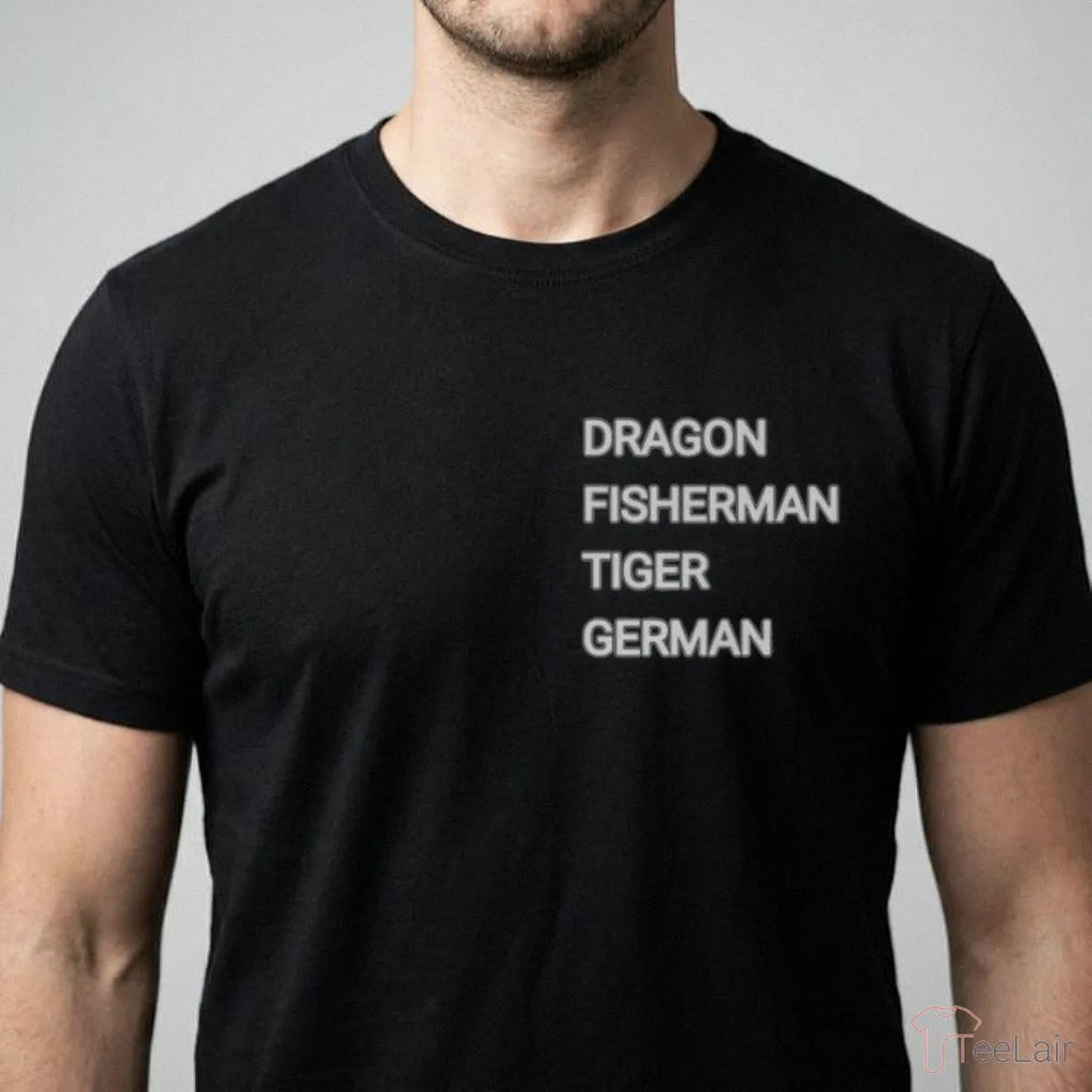 DRAGON FISHERMAN TIGER GERMAN T-Shirt