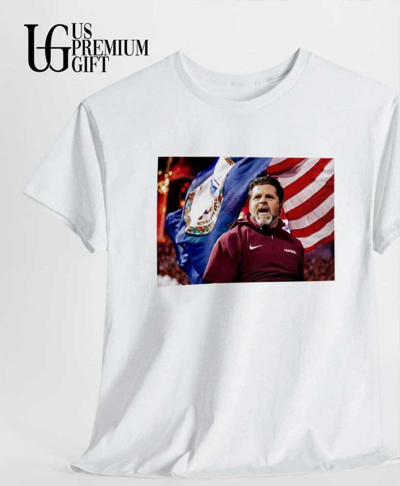 Coach Brent Pry Virginia Tech Hokies football shirt