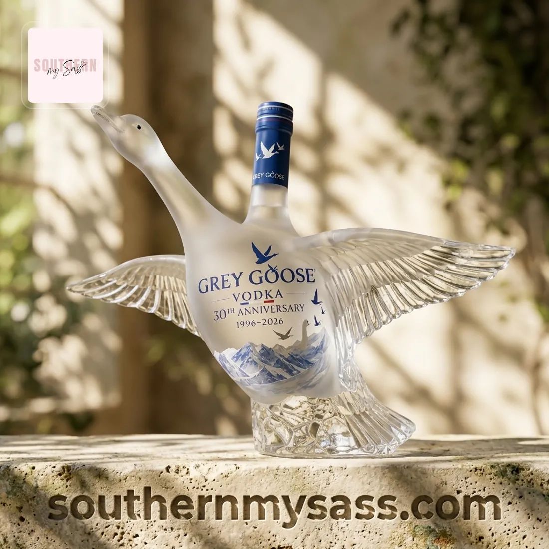 Grey Goose 30th Anniversary Limited Edition Commemorative Whiskey Bottle