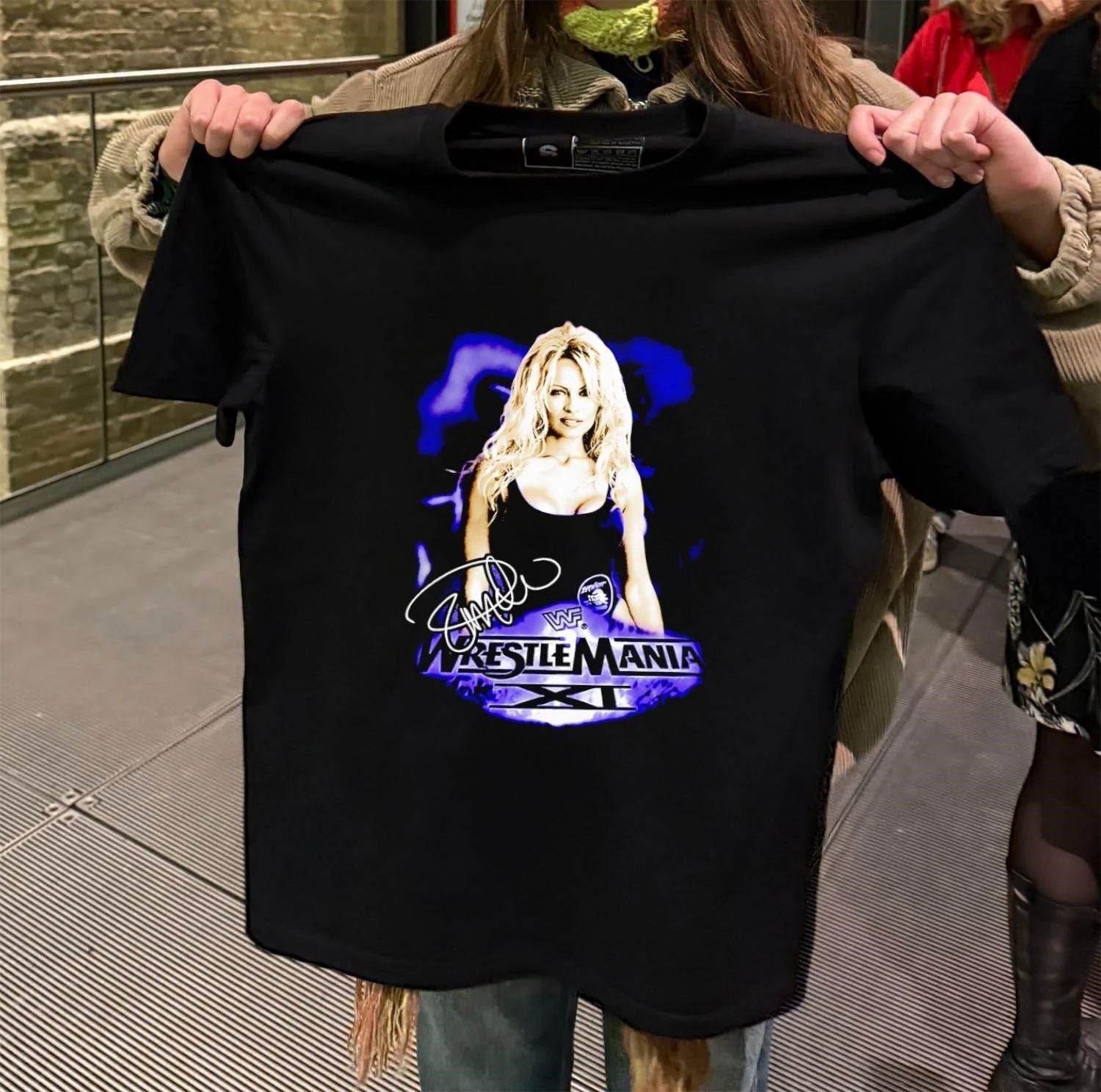 WWF WrestleMania XI Pamela Anderson retro shirt