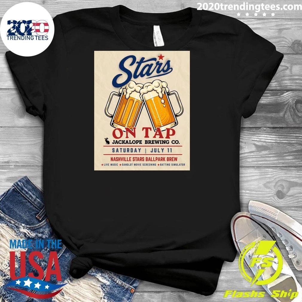 Stars On Tap Jackalope Brewing Co. July 11 Nashville Stars Ballpark Brew Shirt