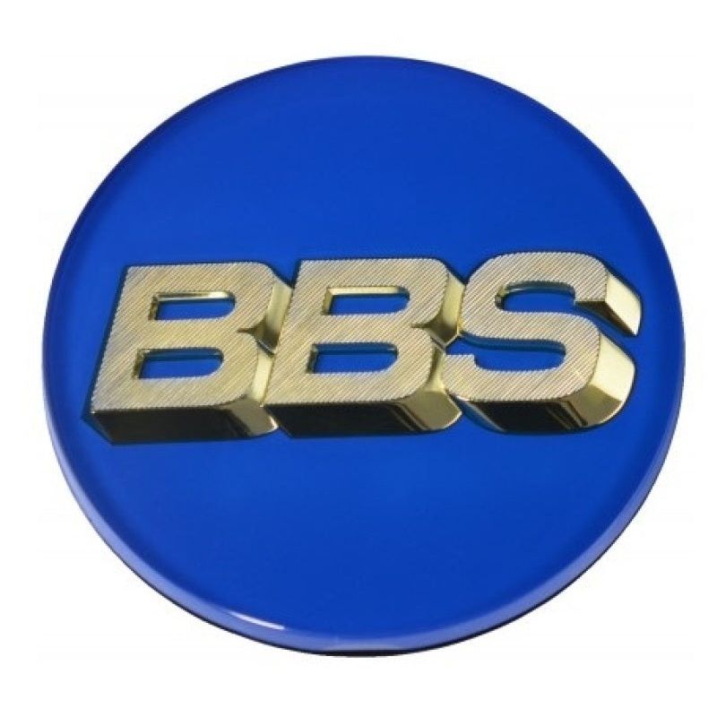 BBS Center Cap 70.6mm Blue/Gold (4-Tab)