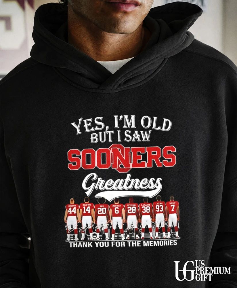 Yes I’m Old But I Saw Oklahoma Sooners Greatness Thank You for the Memories signature shirt