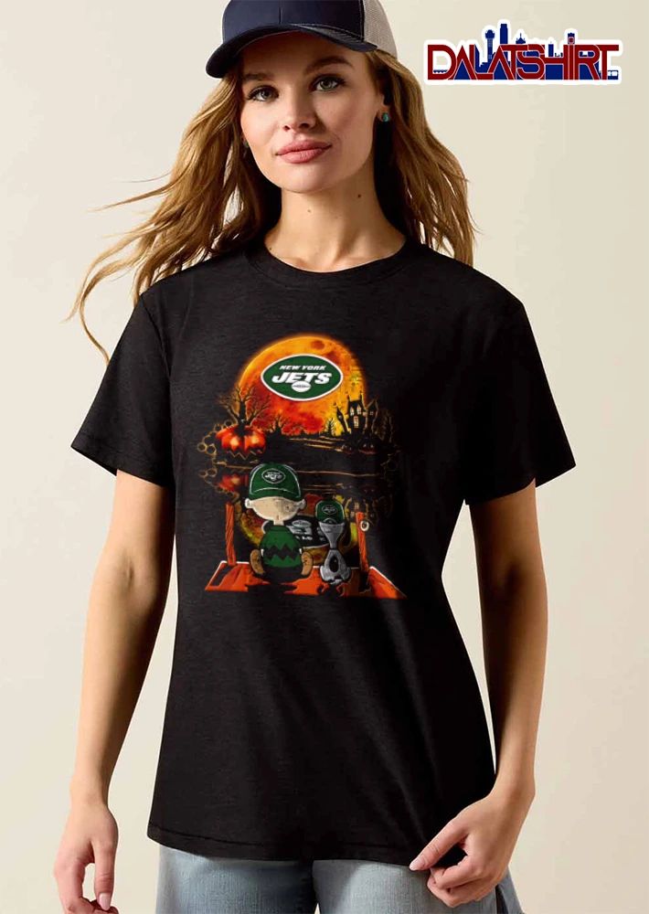New York Jets x Peanuts Halloween shirt