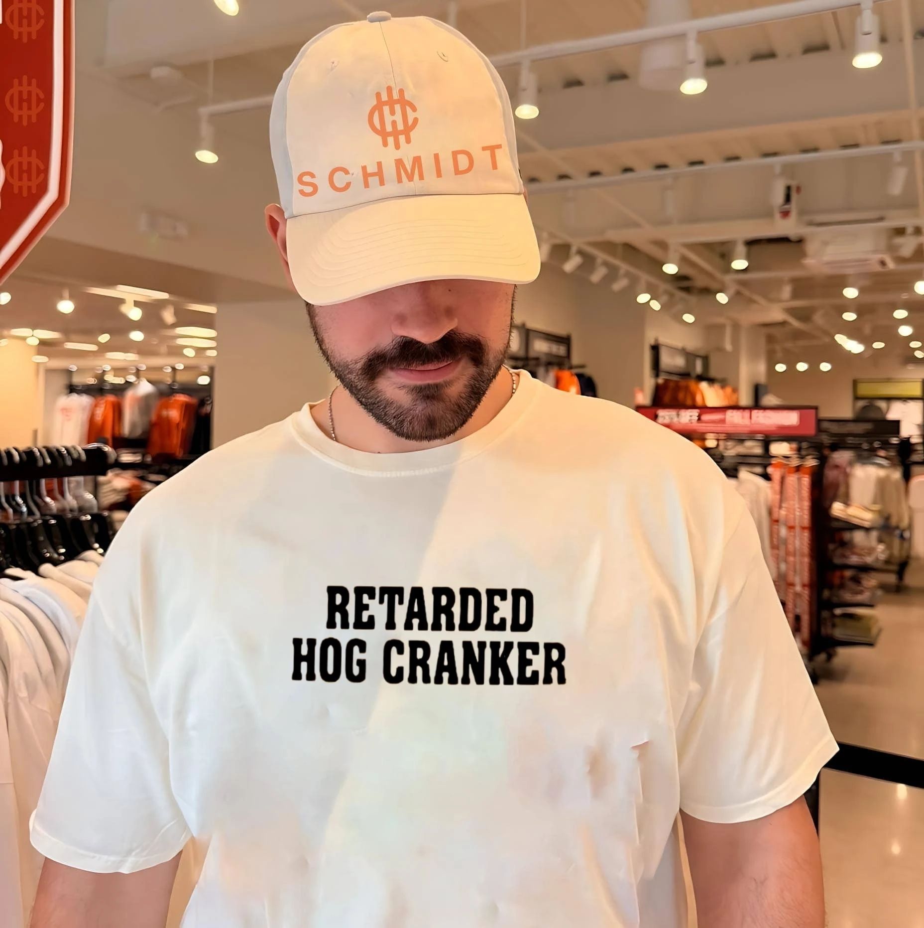 Retarded Hog Cranker cranking hogs biker humor shirt
