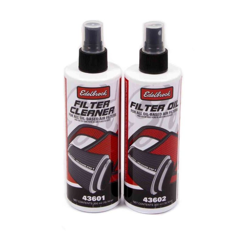 Edelbrock 43600 Air Filter Cleaning Kit Clear Oil