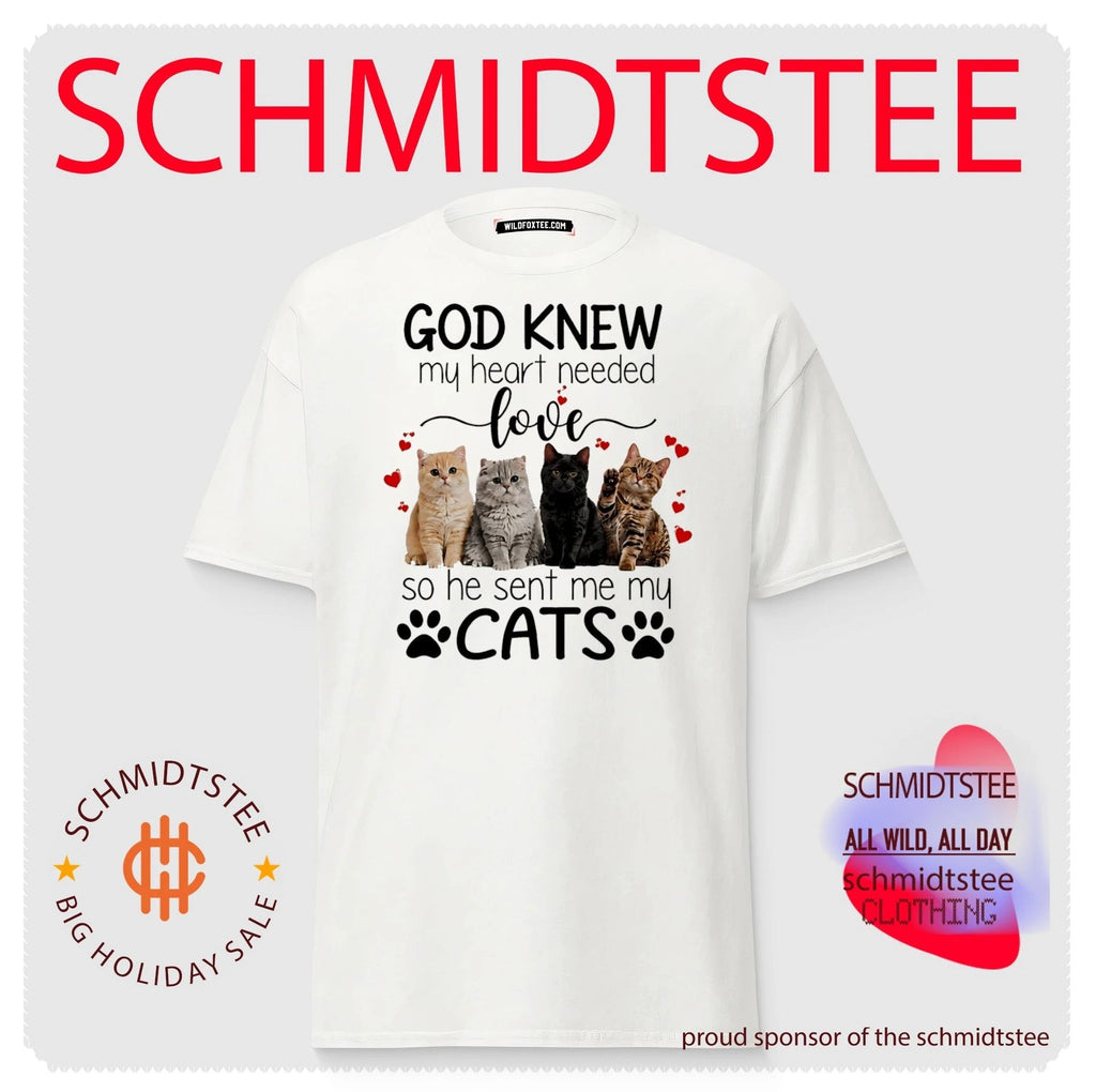 God knew my heart needed love so he sent me my cats shirt