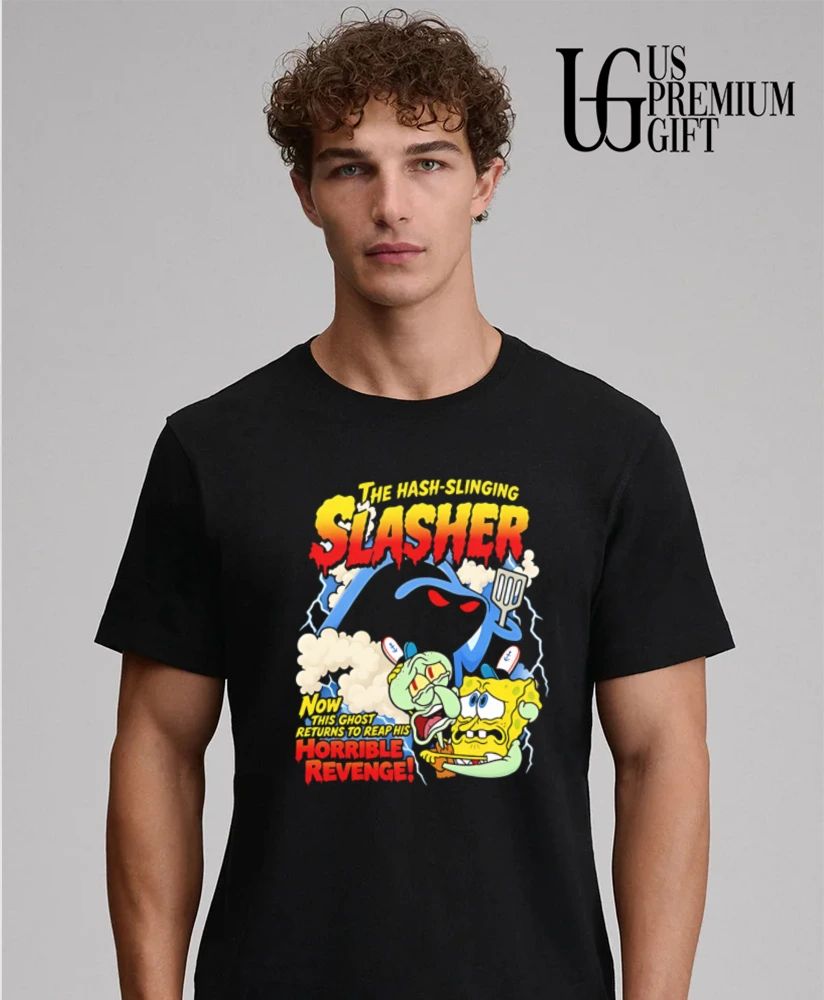 Hash-Slinging Slasher and Squidward Revenge shirt