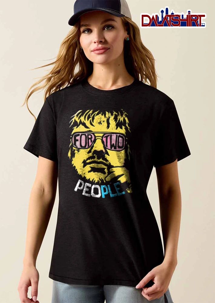 For Two People man wearing sunglasses chin resting shirt