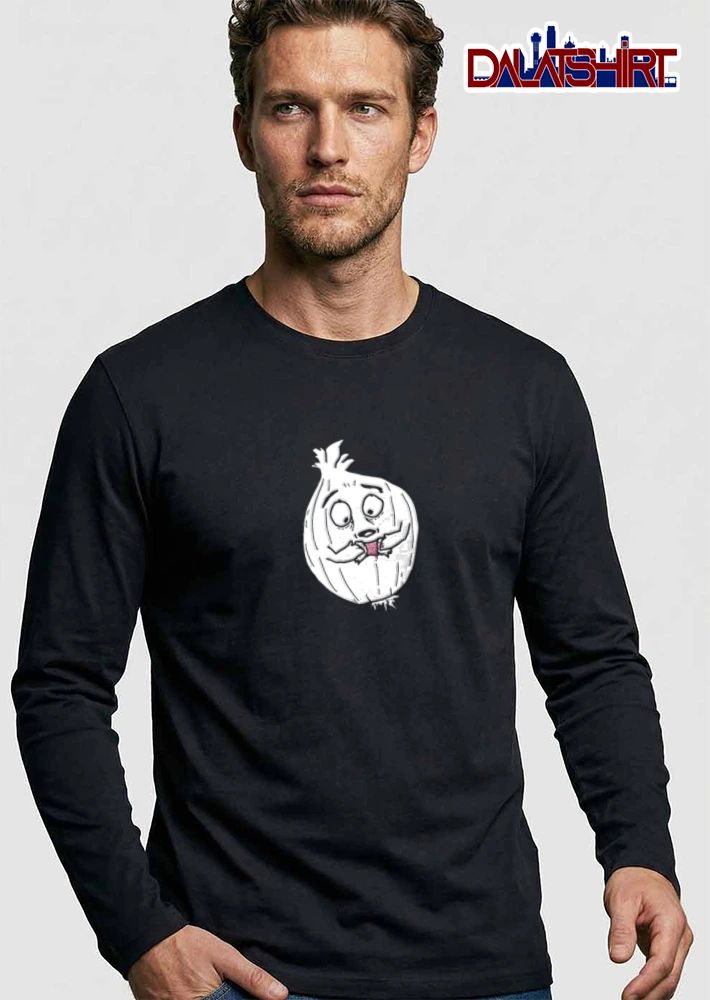 Onion character eating itself shirt