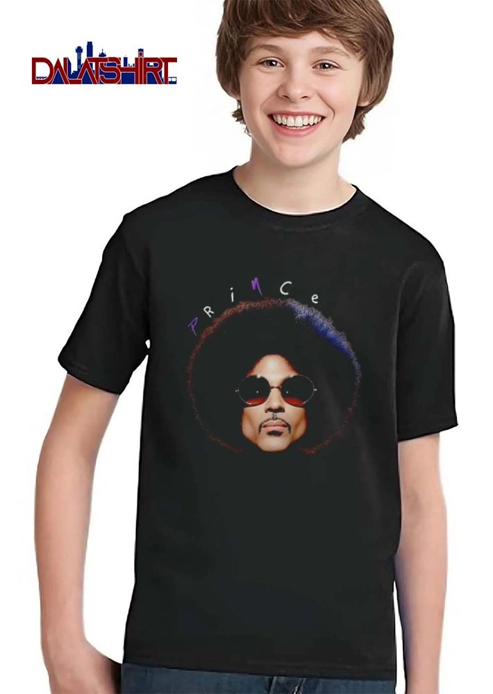 Prince afro sunglasses portrait style shirt