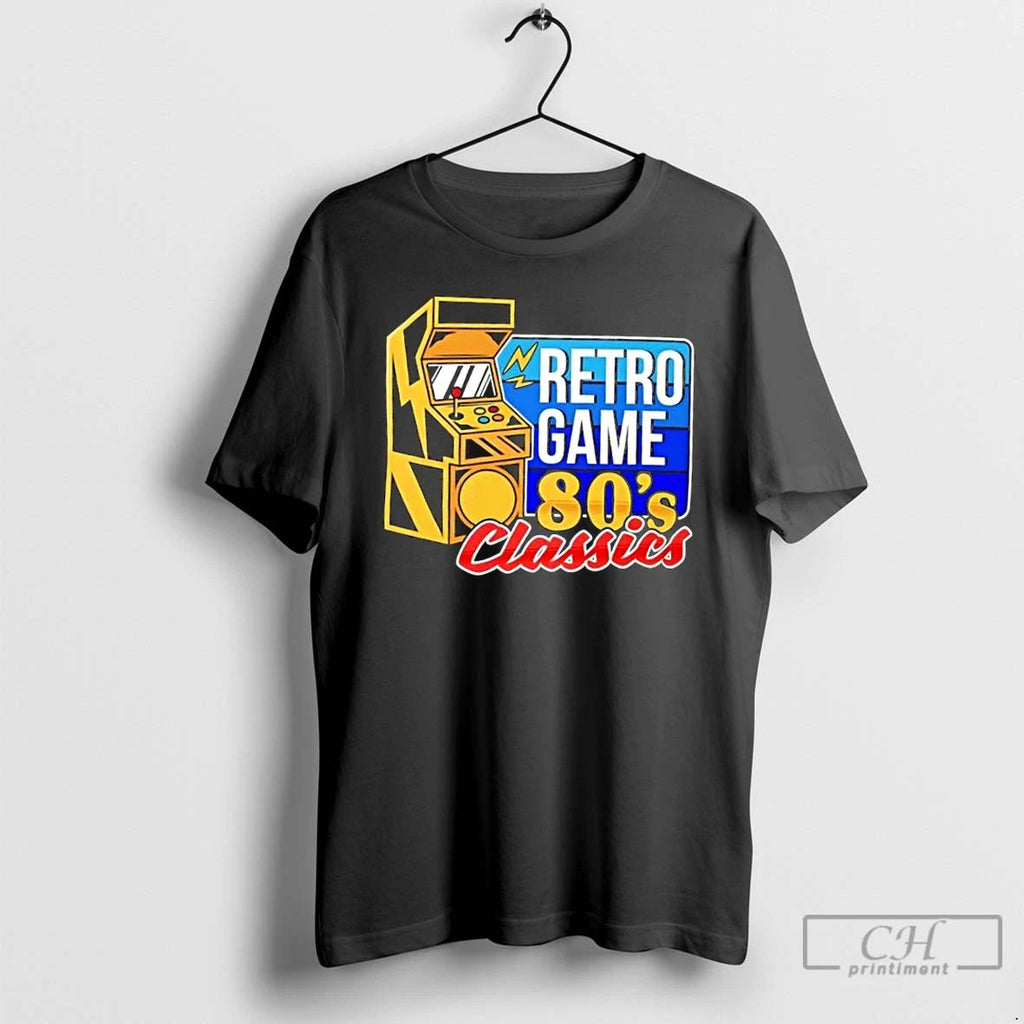 Classic Retro Game 80s Classics Vintage Arcade T Shirts Hoodie Longsleeve