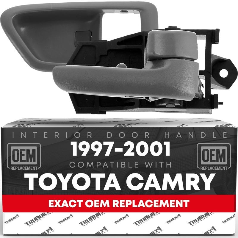 Interior Front or Rear Passenger Door Handle Repalcement – Compatible with 2002-2006, Toyota, Camry – Gray (Sage), Plastic – OEM 69205AA021B2, 69283AC010C0, 92895 – Front or Rear Passenger Side Handle