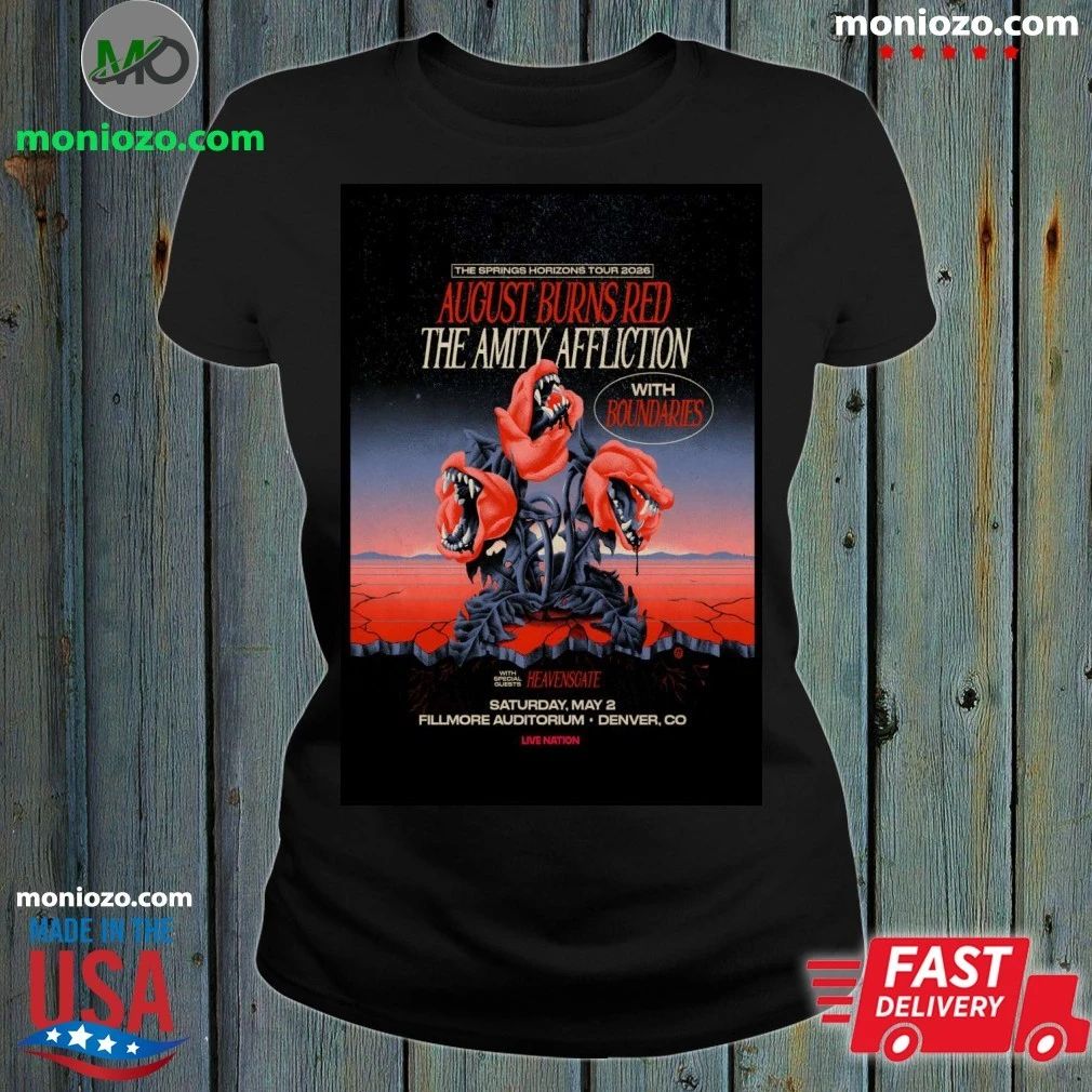 Original August Burns Red Fillmore Auditorium In Denver CO May 2 2026 Poster Shirt