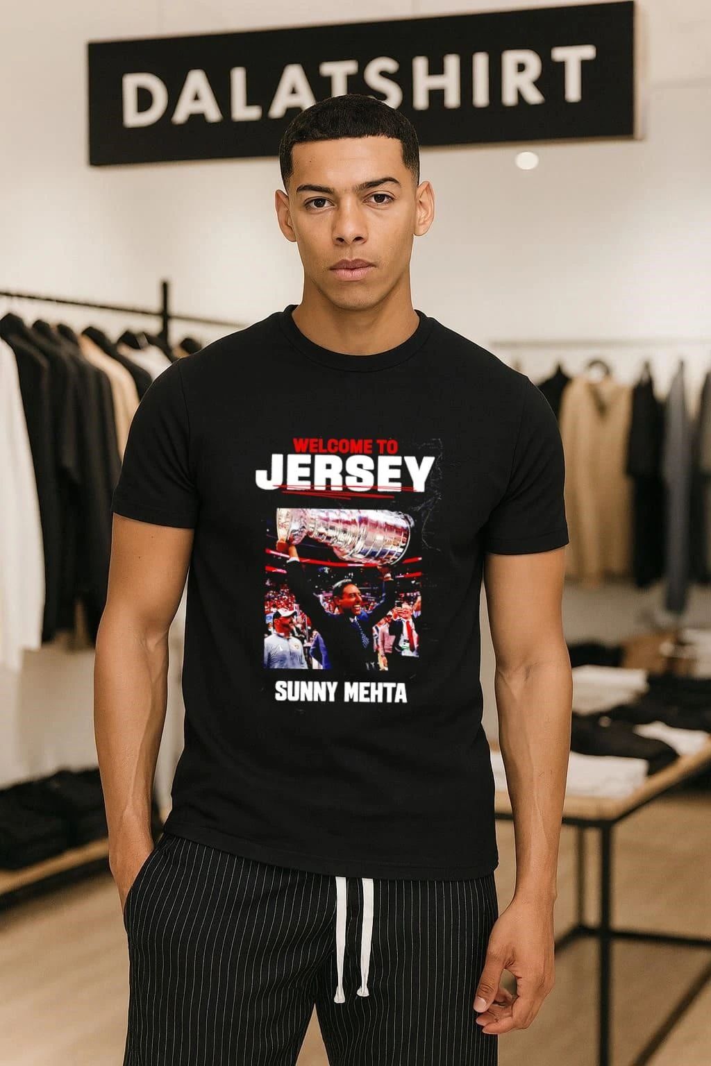 Sunny Mehta New Jersey Devils shirt