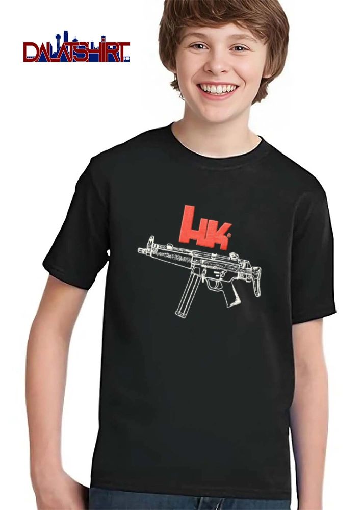 Heckler and Koch HK firearm submachine gun logo shirt