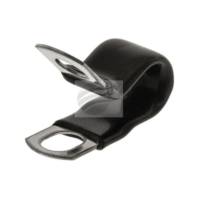 Jaylec Pack 25 P Clip 5mm Metal / Pvc Steel With Pvc Coating SP6105