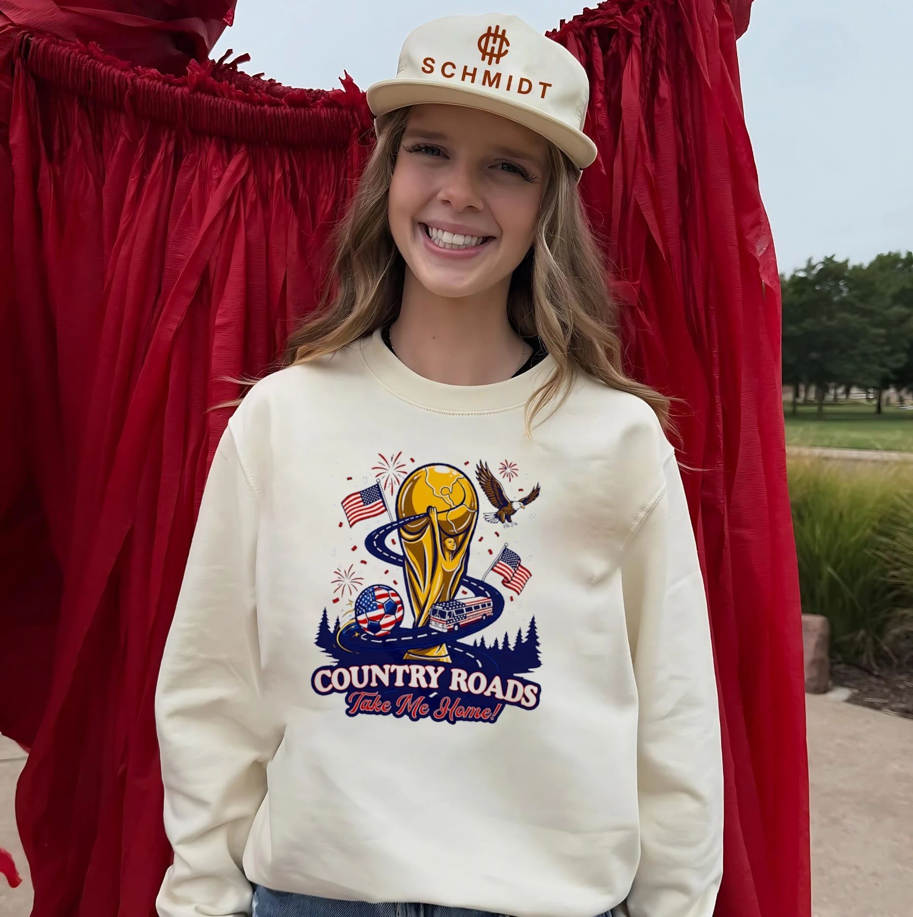 Country Roads Take Me Home World Cup Soccer USA shirt