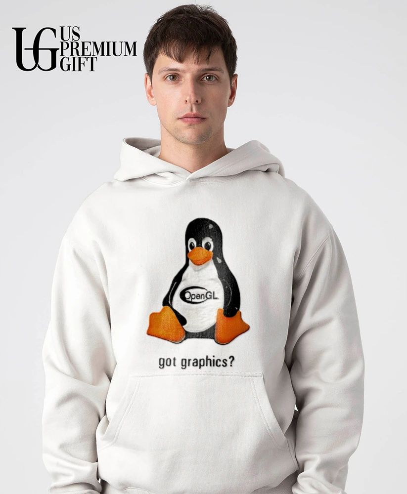 Tux Linux Penguin OpenGL Got graphics shirt