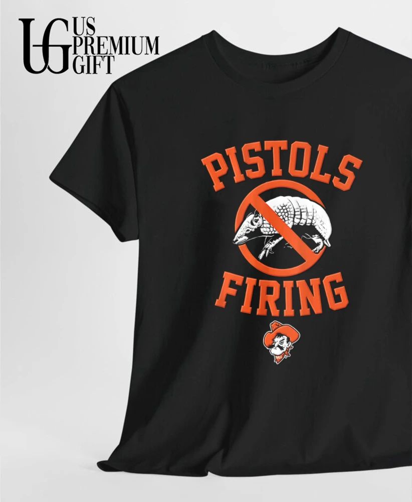 Pistols Firing Oklahoma State Cowboys football logo shirt