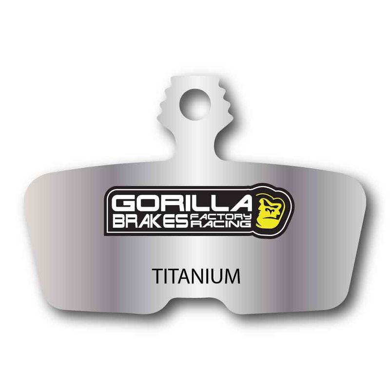 SRAM Code / DB8 / G2 RE / Guide RE / Motive Factory Racing Titanium Disc Brake Pads | Gorilla Brakes