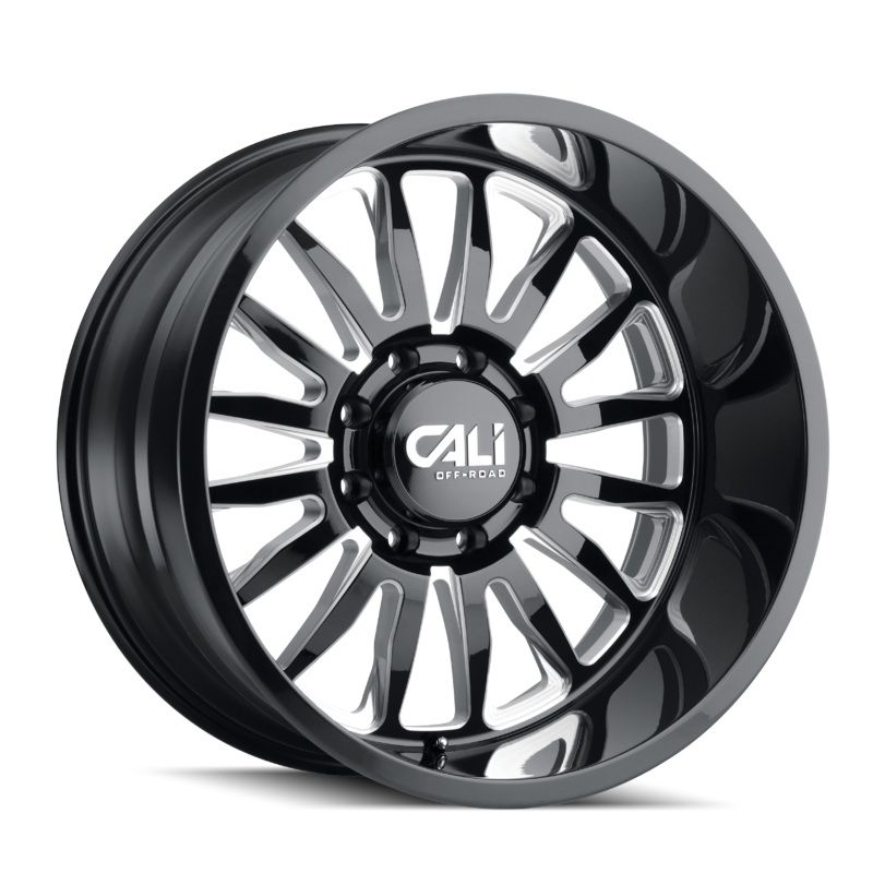 Summit 9110 Gloss Black Milled Wheel 26×14 / 6×139.7 BP / -76mm Offset / 106mm Hub