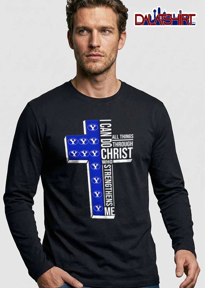 BYU Cougars I can do all things through Christ who strengthens me shirt
