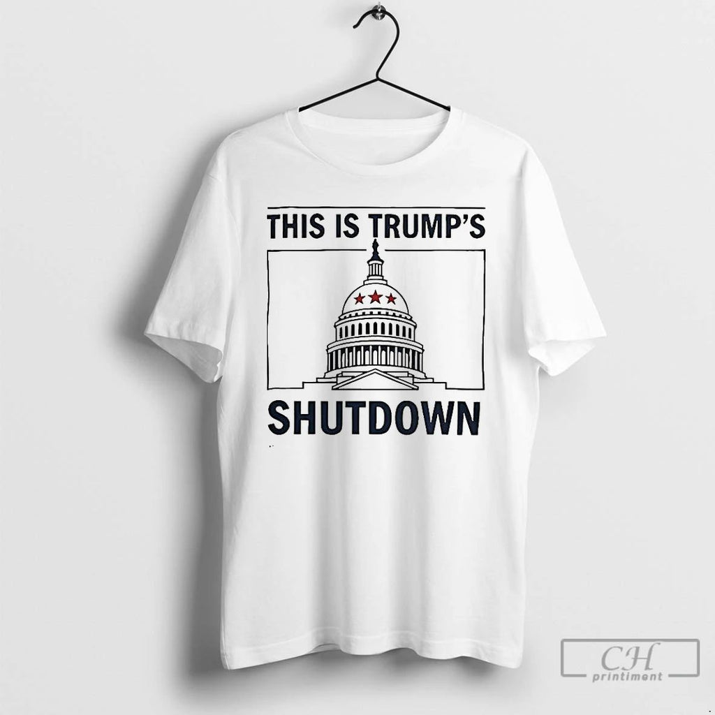 Classic This Is Trump Shutdown White House 2025 T Shirts Hoodie Longsleeve