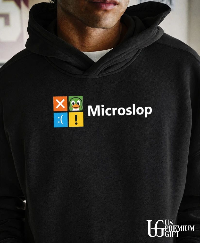 Microslop parody logo shirt